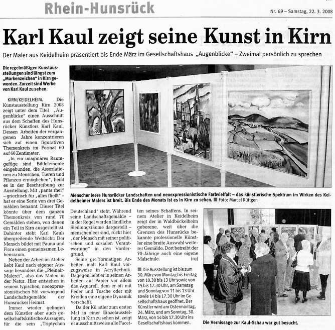 Ausstellung in Kirn
